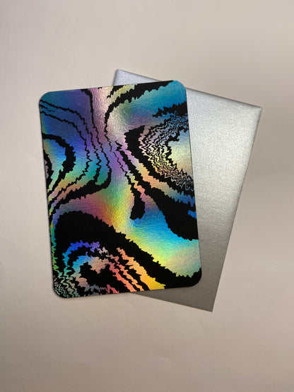 Fuzzy Liquid - Laminated Greeting Card