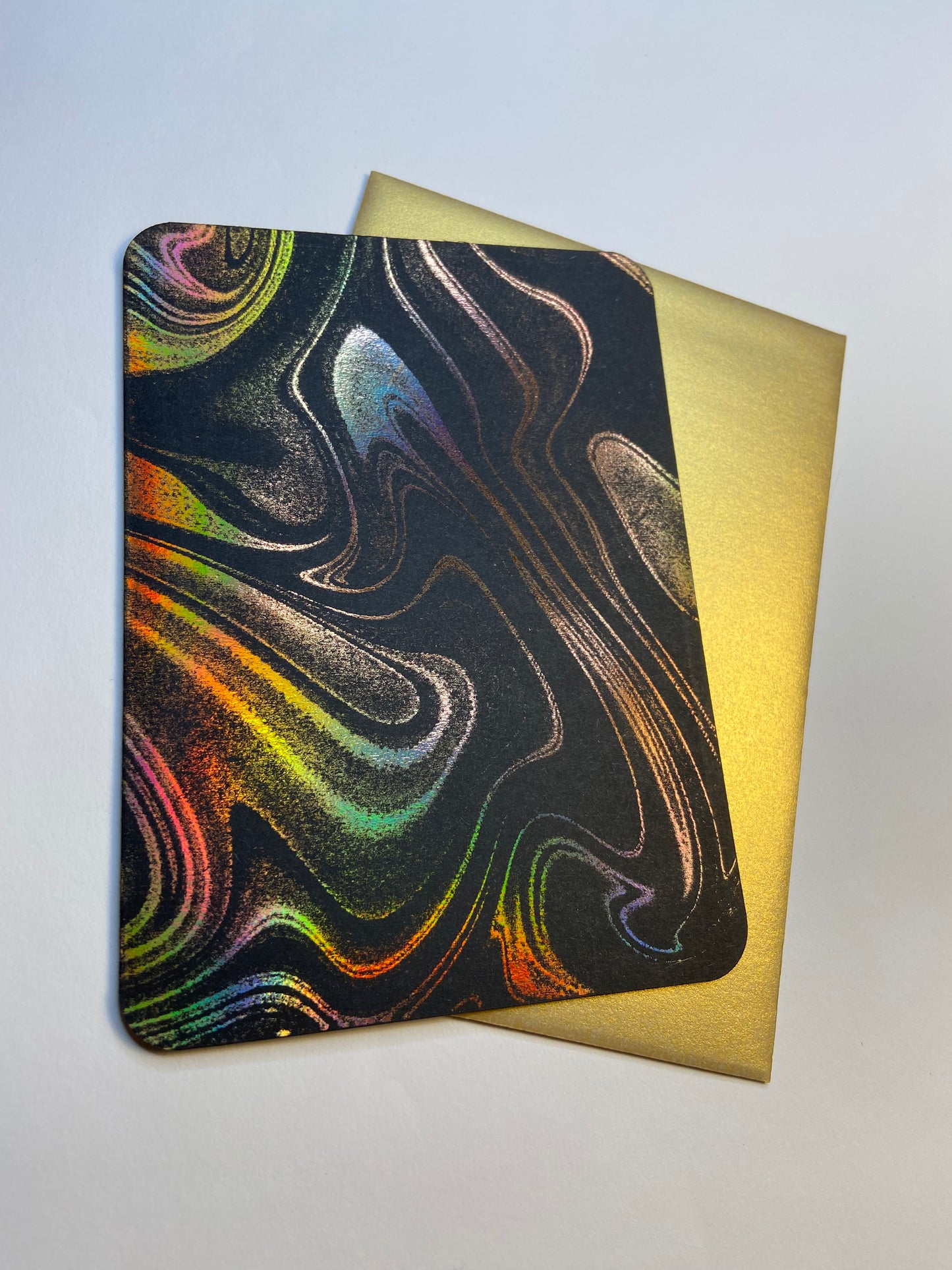 Ghost Liquid - Carte de vœux estampée