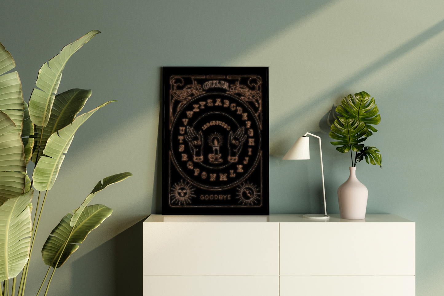 Dotwork OUIJA board - Poster Print