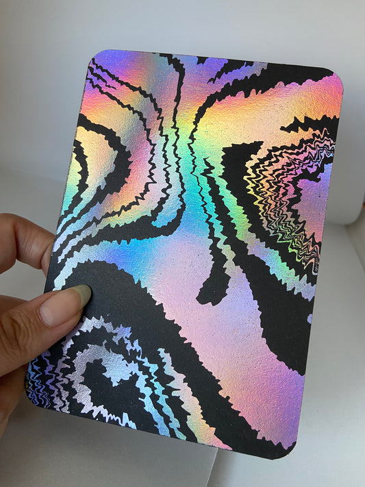 Fuzzy Liquid - Laminated Greeting Card