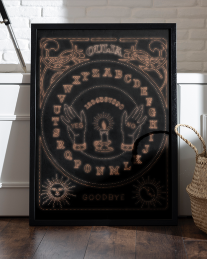 Dotwork OUIJA board - Poster Print