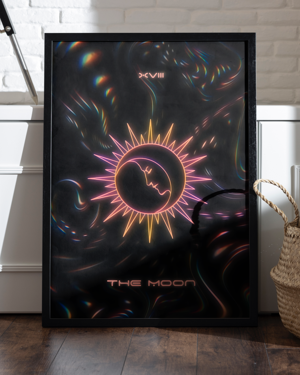 THE MOON - Minimalistic Tarot inspired Poster Print