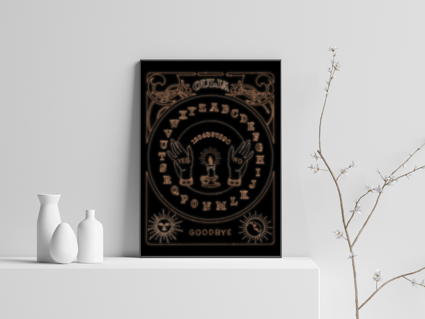 OUIJA dot print - Poster