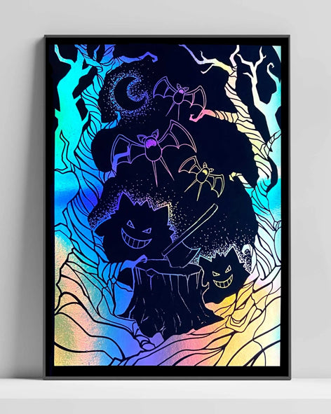 Forest Ghosts - Laminated Print - A4