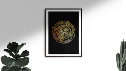 Space Mandala - Impression Estampée