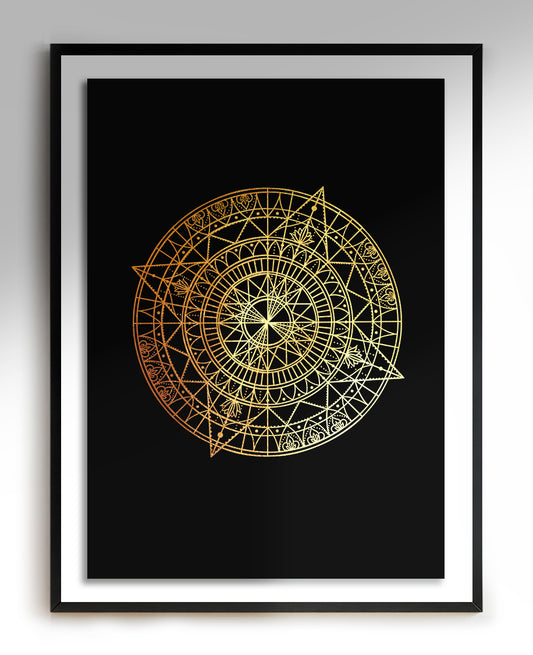 Space Mandala - Impression Estampée